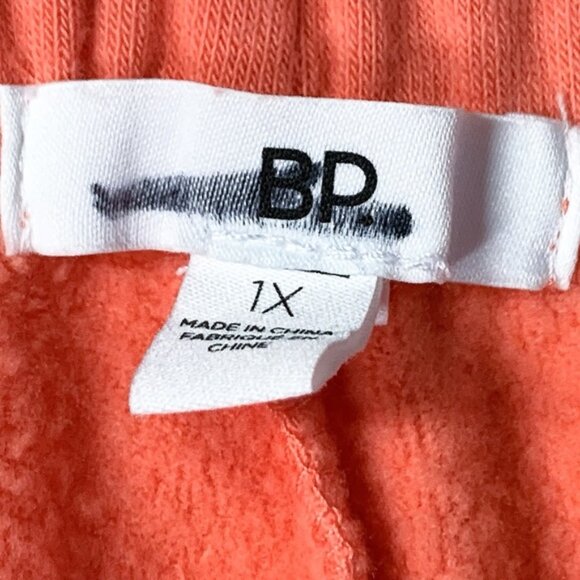 BP. Plus Size Tie Waist Cargo Sweatpants  in Coral Camelia - Picture 9 of 10